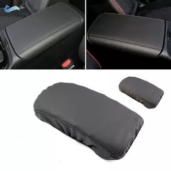 Мягкий кожаный чехол на подлокотник консоли для Hyundai Tucson Nx4 2022, автомобильный центральный подлокотник, кожный чехол, отделка чёрный