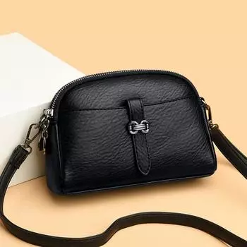 Мягкий кожаный кошелек в стиле ретро, модная женская сумка через плечо с множеством карманов, износостойкие сумки-мессенджеры, роскошная женская брендовая сумка