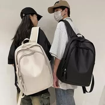 Мягкий кожаный школьный рюкзак, однотонный студенческий рюкзак, женский рюкзак большой вместимости, мужской рюкзак для путешествий за компьютером красный