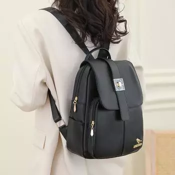 Мягкий кожаный женский школьный рюкзак большой вместимости дорожные сумки для женщин люксовый дизайнерский модный