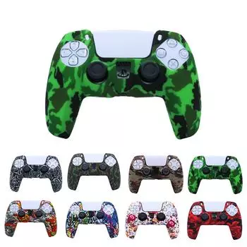 Мягкий красочный силиконовый защитный чехол для контроллера PS5