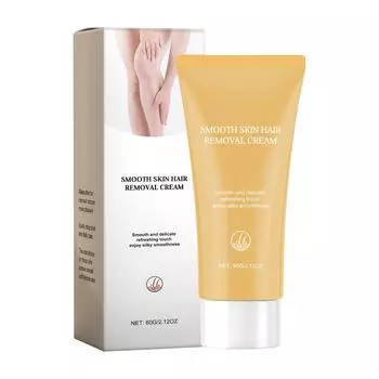 Мягкий крем для удаления волос, Успокаивающий крем для удаления волос, Увлажняющий и не вызывающий раздражения, Подходит для всех типов кожи, 60 г One Size оранжевый