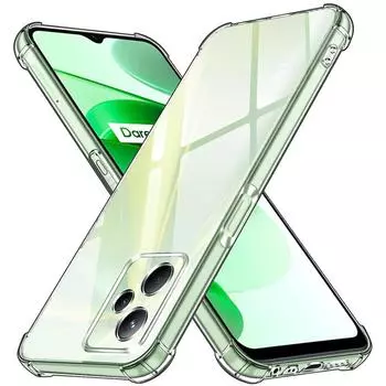 Мягкий, кристально чистый, прозрачный силиконовый чехол из ТПУ с противоударной подушкой безопасности, чехол для телефона для OPPO Realme C53 C55 GT NEO5 NEO 5 Realme GT Neo 5 чистый