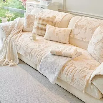 Мягкий кролик плюшевый диван полотенце роскошные зимние теплые толстые плюшевые чехлы для дивана Г-образный секционный противоскользящий диван чехол для гостиной 1pc 30x50 pillowcase
