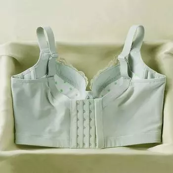 Мягкий кружевной женский бюстгальтер на косточках с тонкой чашкой, боковой поддержкой и регулировкой на 6 пуговицах 70B