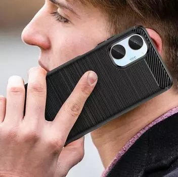 Мягкий матовый чехол для Realme 10 4G, противоударный силиконовый чехол для realme10 4g, роскошные чехлы из углеродного волокна, чехлы, Fundas For Realme 10 4G чёрный