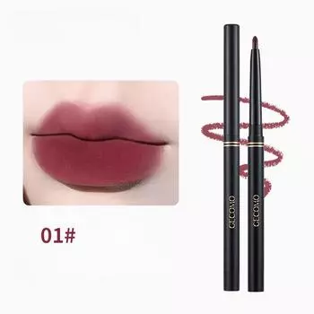 Мягкий матовый карандаш для губ с антипригарным покрытием, трехмерные пухлые губы, контур губ, отбеливающая матовая матовая стойкая помада 12g