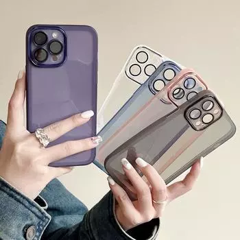 Мягкий матовый прозрачный чехол для телефона для iPhone Samsung Xiaomi Redmi Pure Color противоударный защитный чехол из ТПУ iPhone 7/8 прозрачный