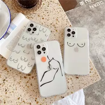 Мягкий милый анимационный телефон для Iphone 8 Mini 14 12 XS X 7 Plus 6 13 Pro XR 11 Max 6s, мягкий силиконовый прямой чехол из ТПУ for Iphone 11 морилка 19 красный