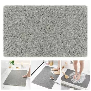 Мягкий многодырчатый вентиляционный коврик для ванной комнаты без водопоглощения душевые принадлежности 40x60cm бежевый