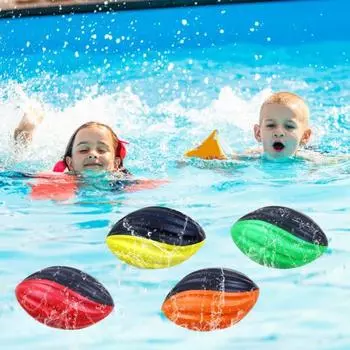 Мягкий мяч для регби, детская спиральная футбольная игрушка из пенопласта, легкая игрушка для декомпрессии, тренировка координации рук и глаз, маленькие футбольные мячи для школьных спортивных вечеринок, игры красный