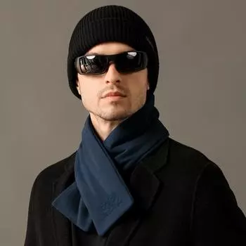 Мягкий мужской шарф винтажный кашемировый глушитель модная зимняя кашемировая шаль для женщин/мужчин Black