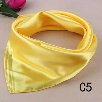 Мягкий на ощупь атласный женский квадратный однотонный шарф для головы и шеи модный шейный платок шелковый шарф-бандана фиолетовый