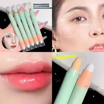 Мягкий натуральный консилер Pen Sleeper Silk Pen Долговечное водостойкое ленивое покрытие, пятна от прыщей, темные круги под глазами, веснушки, осветляющий студенческий макияж
