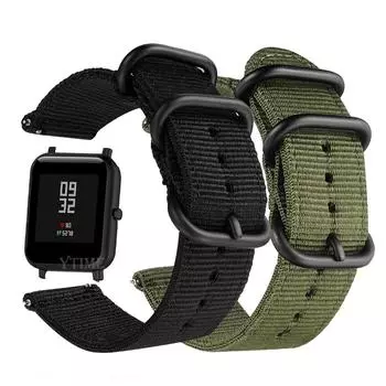 Мягкий нейлоновый ремешок 18 мм, 20 мм, 22 мм, 24 мм для Huami Amazfit Bip BIT Lite Youth 1S, умные часы, браслет на запястье для Amazfit Bip U Pro GTS, ремешок для часов