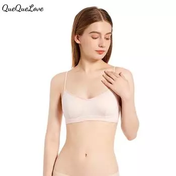 Мягкий облегающий бюстгальтер без косточек, удобный, дышащий, милый и повседневный бюстгальтер S чёрный