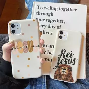 Мягкий однотонный чехол для телефона «Вера Христианская религиозная Иисус» для iPhone 11 12 13 mini pro XS MAX 8 7 6 6S Plus X XR iphone 11 pro