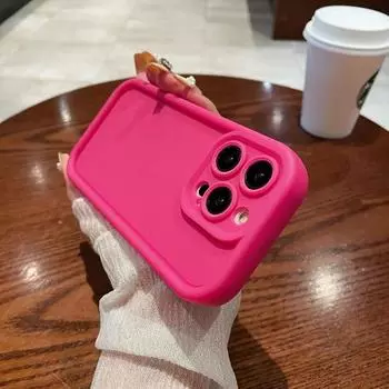 Мягкий однотонный противоударный чехол для телефона iPhone 15 14 13 12 11 Pro Max XS X XR 8 7 Plus SE 2022, простой силиконовый чехол-бампер For iPhoneSE 2022