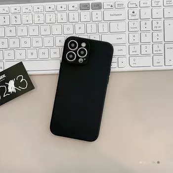 Мягкий однотонный силиконовый матовый чехол для телефона iPhone 15 14 13 12 11 Pro Max X XS Max XR 8 7 Plus, мини-противоударный чехол-бампер For iPhone SE 2022