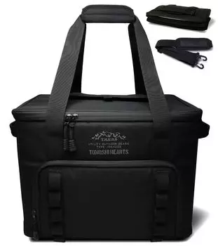 Мягкий охладитель TOMOSHI HEARTS объемом 30 л, легкий, 865 г, складной, 8 см, сохраняет холод в течение 24 часов, большая емкость, полностью водоотталкивающий, прочный, для кемпинга и барбекю