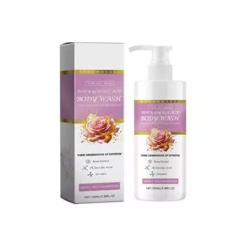 Мягкий отшелушивающий гель для душа, выравнивает тон кожи, выравнивает водный и жировой баланс, питает кожу, не сушит кожу, для мужчин и женщин, 100 мл белый