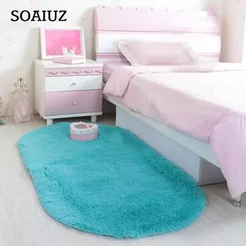 Мягкий овальный коврик из пены с эффектом памяти для ванной комнаты, спальни, напольный коврик для душа хаки