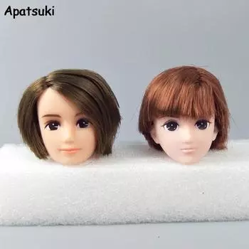 Мягкий пластик, высокое качество, голова куклы «сделай сам», для Licca, голова куклы для мальчика, для BJD, мужская и мужская кукла, «сделай сам», 1/6, аксессуары для кукол, детские игрушки дубильная кора