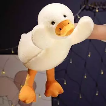 Мягкая плоская подушка для сна, мультяшная утка, плюшевая игрушка, кукла-животное, подарок, пасхальное украшение L