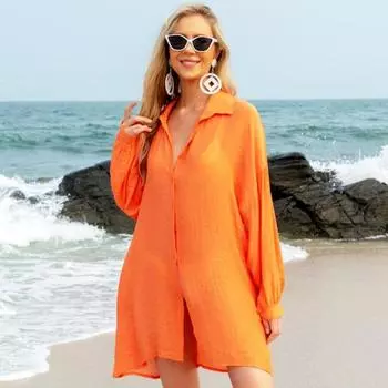 Мягкий пляжный кардиган, защита от солнца, защита от ультрафиолета, пляжная одежда, солнцезащитный козырек, купальник, накидка, женская одежда чёрный