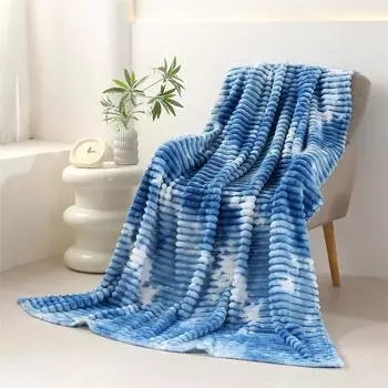 Мягкий плюшевый флисовый плед, очень теплое уютное одеяло для всех сезонов, удобное для сна и обеденного перерыва в кондиционере, домашний декор 70x100cm зелёный