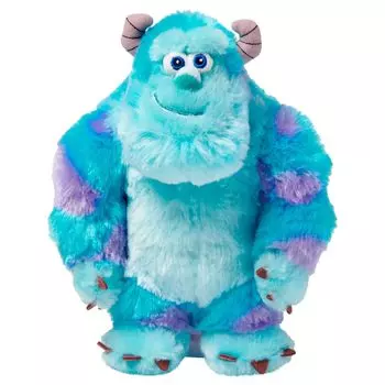 Мягкий плюшевый монстрик Салли из официального магазина Disney Store от Iconic Blue Purple Design. Идеальный коллекционный уютный компаньон для фанатов и детей — 9 дюймов.