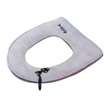 Мягкий подогреватель для ванной комнаты, моющаяся крышка, верхняя крышка, подкладка для сиденья унитаза бежевый