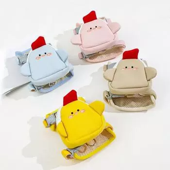 Мягкий поводок для собак, комплект с рюкзаком и поводком для кошек, нагрудный ремень для маленьких и средних собак S бежевый