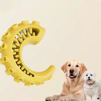 Мягкий протекающий шарик для еды, устойчивый к укусам, палочка для зубов домашних животных, палочка для скрежетания зубами у собак, моляры зелёный