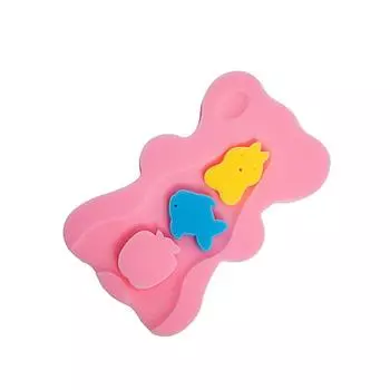 Мягкий противоскользящий коврик для купания из губки, плотный, утолщенный, многофункциональный сетчатый карман, на котором можно сидеть и лежать, нескользящий, антискользящий 4.5cm