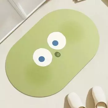 Мягкий противоскользящий коврик для ног из диатомита для ванной комнаты, впитывающий быстросохнущий коврик для пола, ковер для ванной комнаты 40*60cm жёлтый