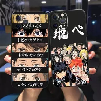Мягкий противоударный чехол для телефона для IPhone 12 11 13 Pro X XS MAX 7 8 Plus XR Japan Anime Oya Oya Oya Haikyuu Love Volleyball Coque iPhone 13