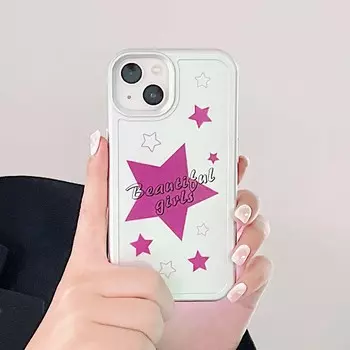 Мягкий противоударный силиконовый чехол со звездами для девочек для Iphone 11 12 Pro Max Xsmax X Xr 14 13 Promax Cute Ins Back Shell Fundas for iphone x xs