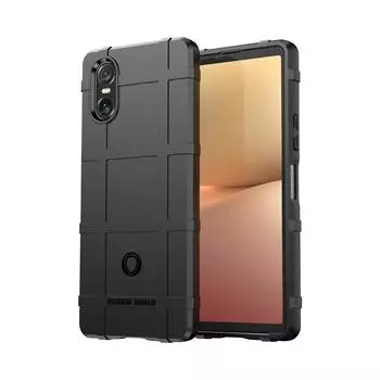 Мягкий противоударный защитный чехол из ТПУ Rugged Shield для Sony Xperia 10 VI 10VI 2024 Couqe Funda For Xperia10 VI 2024 чёрный