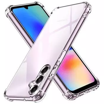 Мягкий прозрачный чехол для телефона Aigbag с защитой от падения Aigbag Crystal для Samsung Galaxy A15 4G 5G A05 A05S A25 A35 A55 5G S23 S24 Plus S23 FE S24 + Ultra Samsung A55 белый