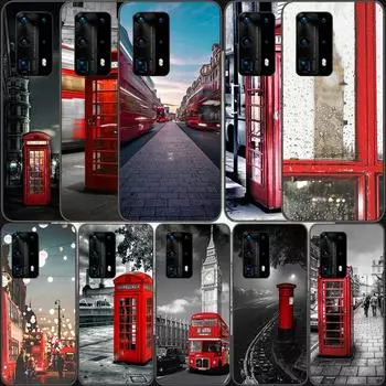 Мягкий прозрачный чехол для телефона «Лондонский автобус Англия» для телефона Huawei P30 Lite P10 P20 P40 P50 Pro Mate 40 Pro 30 20 10 Lite, силиконовый чехол Huawei P40