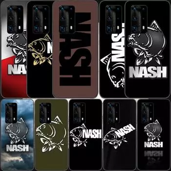Мягкий прозрачный чехол для телефона Nash Fishing с логотипом для Huawei P30 Lite P10 P20 P40 P50 Pro Mate 40 Pro 30 20 10 Lite, силиконовый чехол Huawei P40 Lite