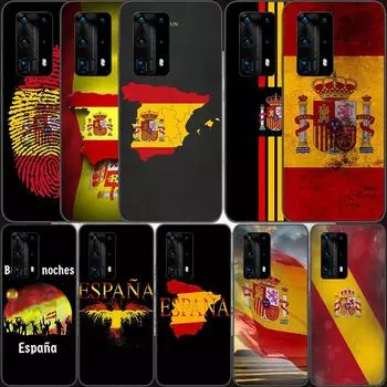 Мягкий прозрачный чехол для телефона с изображением герба и флага Испании для Huawei P30 Lite P10 P20 P40 P50 Pro Mate 40 Pro 30 20 10 Lite Cover Silico Huawei P40