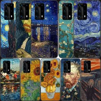 Мягкий прозрачный чехол для телефона с изображением масляной живописи Ван Гога для Huawei P30 Lite P10 P20 P40 P50 Pro Mate 40 Pro 30 20 10 Lite, силиконовый чехол Huawei P30 Lite