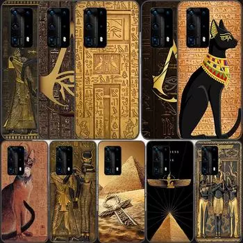 Мягкий прозрачный чехол для телефона с изображением египетского фараона для Huawei P30 Lite P10 P20 P40 P50 Pro Mate 40 Pro 30 20 10 Lite, силиконовый чехол Huawei Mate 20