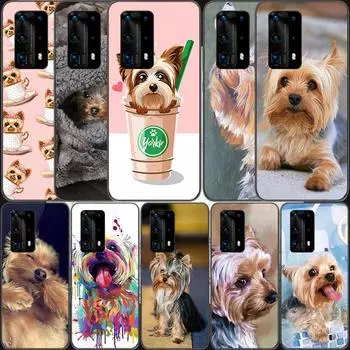 Мягкий прозрачный чехол для телефона с изображением йоркширского терьера для Huawei P30 Lite P10 P20 P40 P50 Pro Mate 40 Pro 30 20 10 Lite, силиконовый чехол Huawei P40