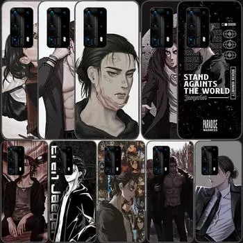 Мягкий прозрачный чехол для телефона с изображением японского Аллена «Атака Титанов» для Huawei P30 Lite P10 P20 P40 P50 Pro Mate 40 Pro 30 20 10 Lite Cov Huawei P40