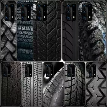 Мягкий прозрачный чехол для телефона с рисунком протектора шин для Huawei P30 Lite P10 P20 P40 P50 Pro Mate 40 Pro 30 20 10 Lite, силиконовый чехол Huawei Mate 10 Lite