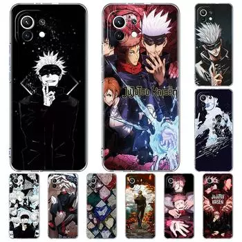 Мягкий прозрачный чехол для Xiaomi Mi Poco X3 NFC 10T Pro M3 Note 10 Lite 11 F3 9T F3 CC9 TPU силиконовый чехол для телефона Jujutsu Kaisen Anime Mi 9T