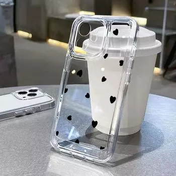 Мягкий прозрачный чехол с цветком для iPhone 15 11 12 Pro Max XR X XS 7 8 Plus SE, прозрачный чехол для iPhone 14 13 Pro XS Max For iPhone 15